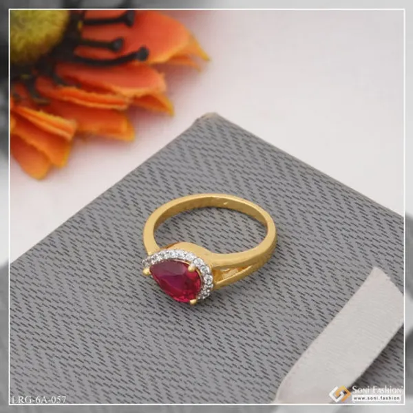 1_Gram_Gold_Plated_Pink_Stone_With_Diamond_Funky_Design_Ring_For_Lady_Style_Lrg_057