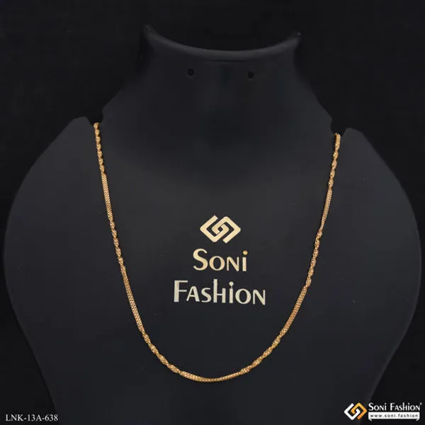 1_Gram_Gold_Plated_Twisted_Design_Chain_For_Ladies_Style_A638