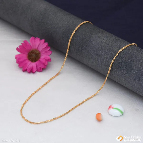 1_Gram_Gold_Plated_Twisted_Design_Chain_For_Ladies_Style_A638