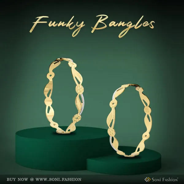 1_Gram_Gold_Plated_Graceful_Design_Funky_Design_Bangles_For_Lady_Style_A030