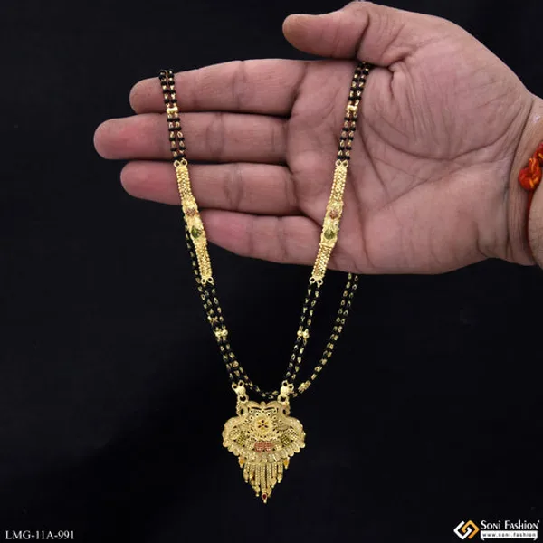 Sparkling_Design_Gold_Plated_Mangalsutra_For_Women_Style_A991