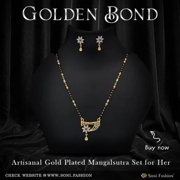 1_Gram_Gold_Plated_Artisanal_Design_Mangalsutra_Set_For_Women_Style_A527