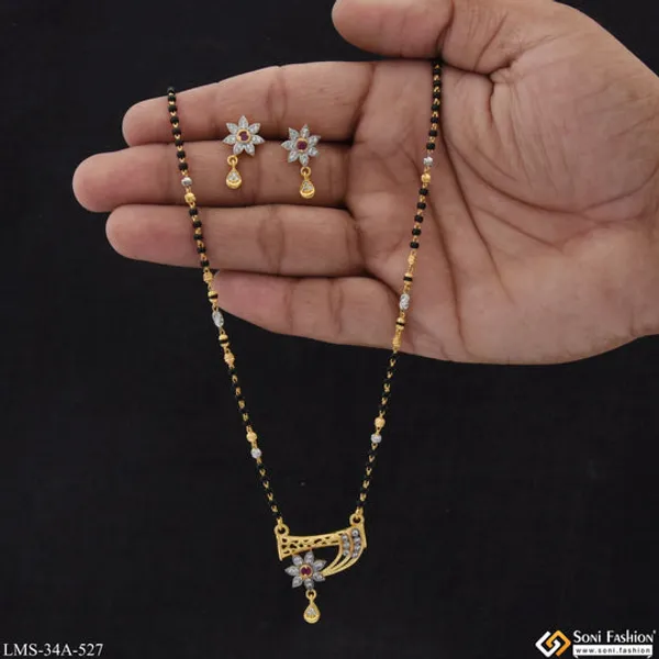 1_Gram_Gold_Plated_Artisanal_Design_Mangalsutra_Set_For_Women_Style_A527