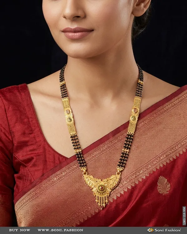 Fashionable_Gold_Plated_Mangalsutra_For_Women_Style_A956