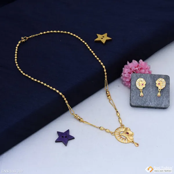 Exclusive_Design_Gold_Plated_Necklace_Set_For_Ladies_Style_B269