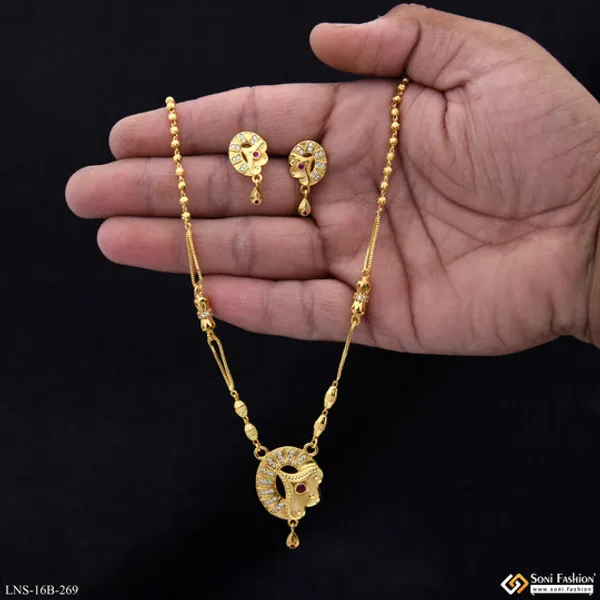Exclusive_Design_Gold_Plated_Necklace_Set_For_Ladies_Style_B269