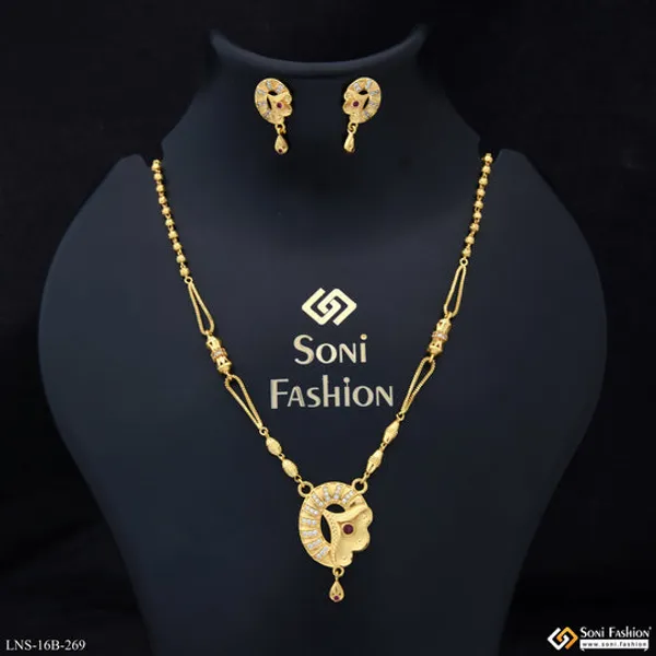 Exclusive_Design_Gold_Plated_Necklace_Set_For_Ladies_Style_B269