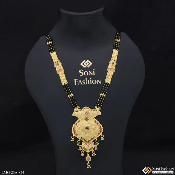 3_Line_Graceful_Design_Gold_Plated_Mangalsutra_For_Women_Style_A824