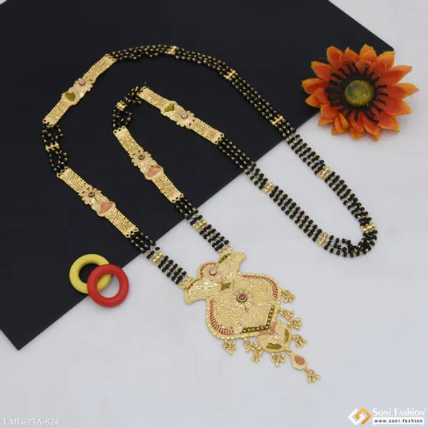 3_Line_Graceful_Design_Gold_Plated_Mangalsutra_For_Women_Style_A824
