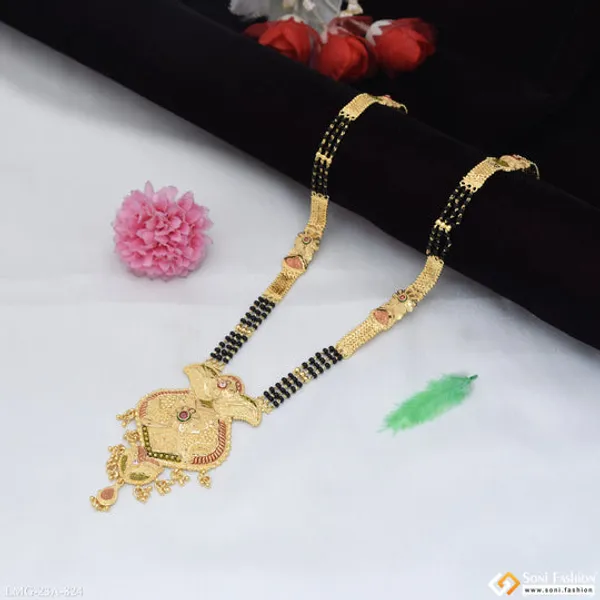 3_Line_Graceful_Design_Gold_Plated_Mangalsutra_For_Women_Style_A824