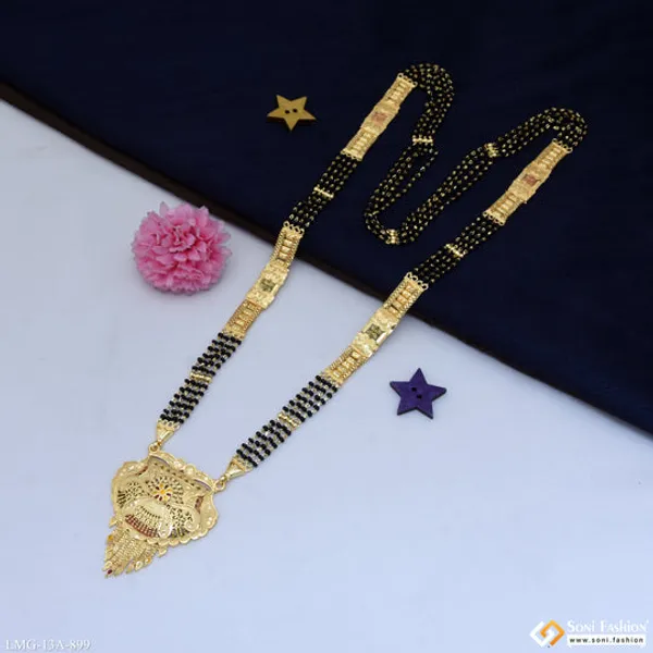 4_Line_Brilliant_Design_Gold_Plated_Mangalsutra_For_Women_Style_A899