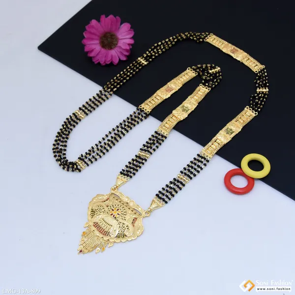 4_Line_Brilliant_Design_Gold_Plated_Mangalsutra_For_Women_Style_A899