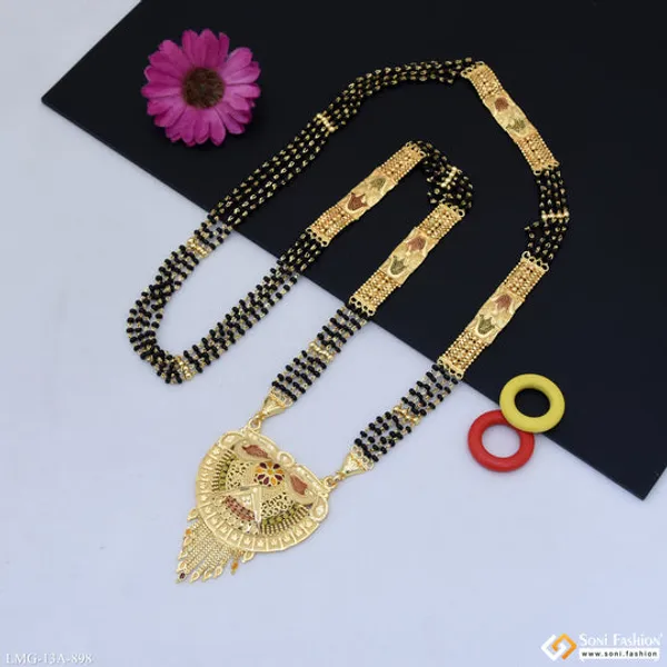 4_Line_Decorative_Design_Gold_Plated_Mangalsutra_For_Women_Style_A898