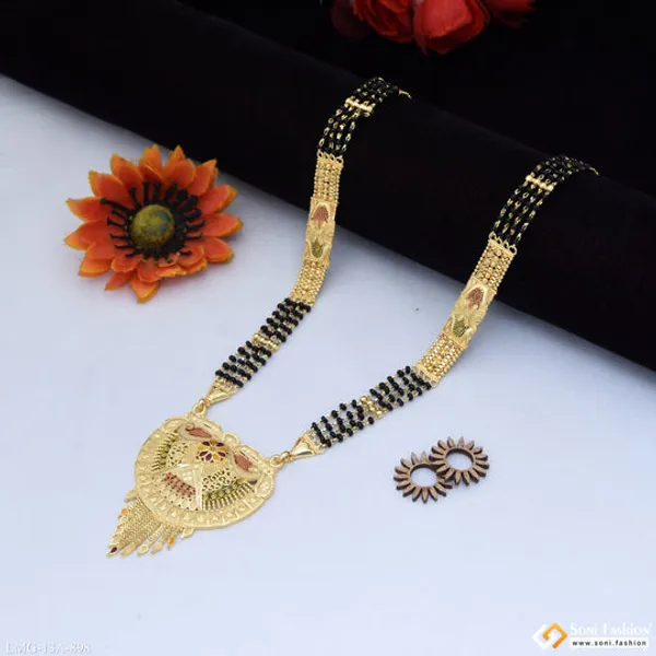 4_Line_Decorative_Design_Gold_Plated_Mangalsutra_For_Women_Style_A898