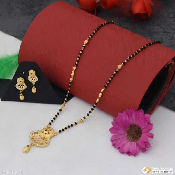 Glamorous_Design_Gold_Plated_Mangalsutra_Set_For_Women_Style_A581
