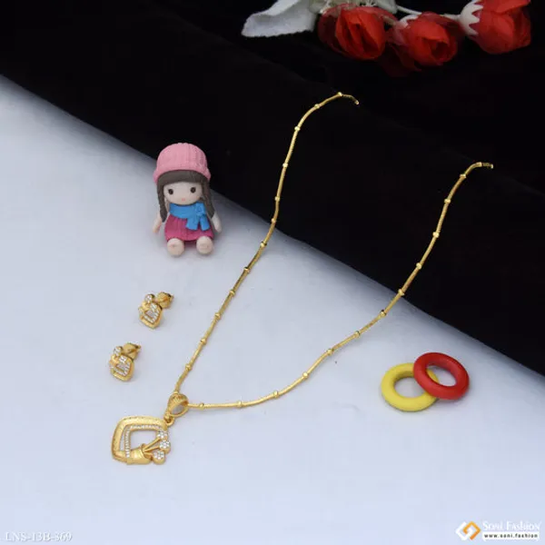 Lovely_Design_Gold_Plated_Necklace_Set_For_Women_Style_B369