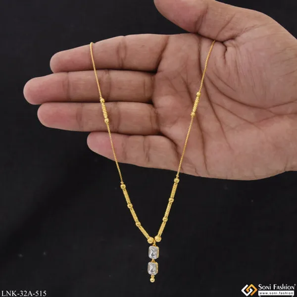 1_Gram_Gold_Plated_Sparkling_Design_Necklace_For_Ladies_Style_A515