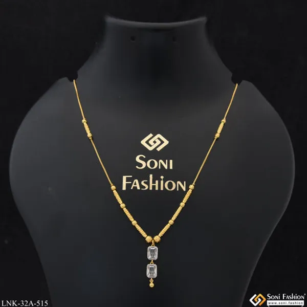1_Gram_Gold_Plated_Sparkling_Design_Necklace_For_Ladies_Style_A515
