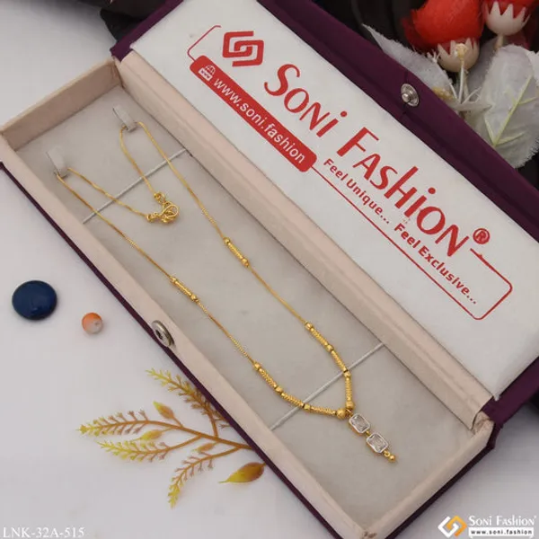 1_Gram_Gold_Plated_Sparkling_Design_Necklace_For_Ladies_Style_A515