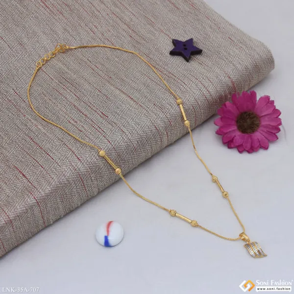 1_Gram_Gold_Plated_New_Style_Chain_Pendant_For_Ladies_Style_A707