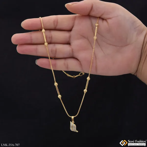 1_Gram_Gold_Plated_New_Style_Chain_Pendant_For_Ladies_Style_A707