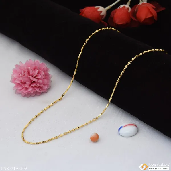 1_Gram_Gold_Plated_Exclusive_Design_Chain_For_Ladies_Style_A509