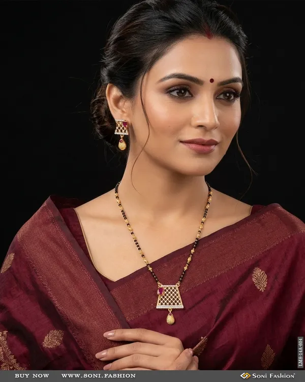 Best_Quality_Gold_Plated_Mangalsutra_Set_For_Women_Style_A604