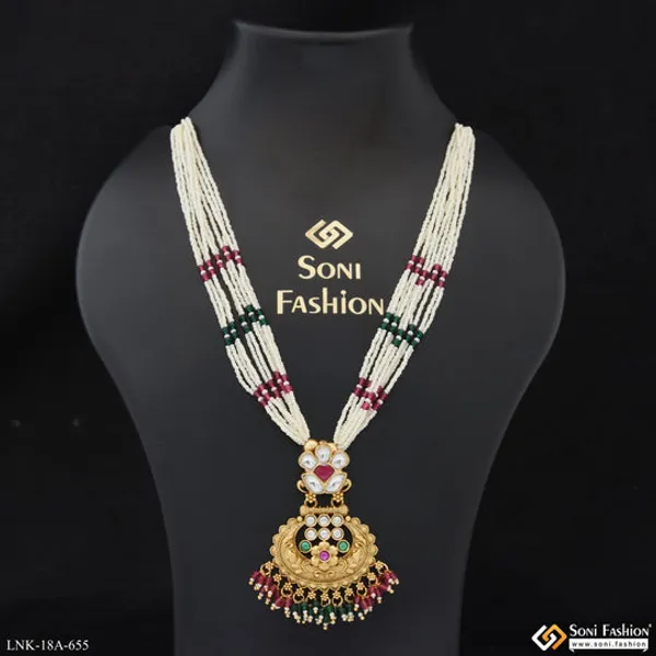 Opulent_Design_Gold_Plated_Antique_Necklace_For_Women_Style_A655