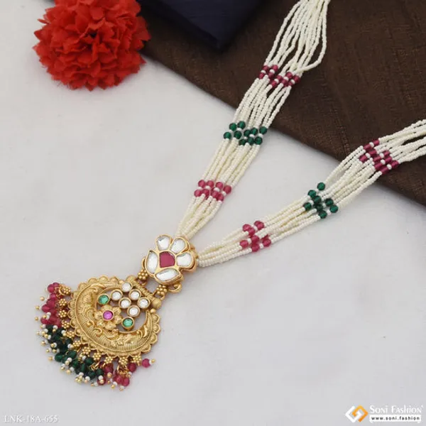 Opulent_Design_Gold_Plated_Antique_Necklace_For_Women_Style_A655