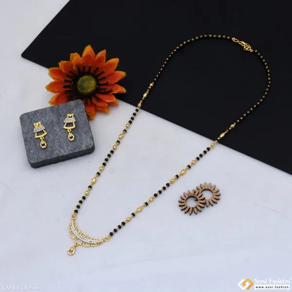Latest_Design_Gold_Plated_Mangalsutra_Set_For_Women_Style_A646