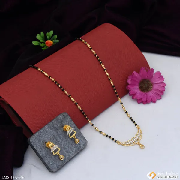 Latest_Design_Gold_Plated_Mangalsutra_Set_For_Women_Style_A646