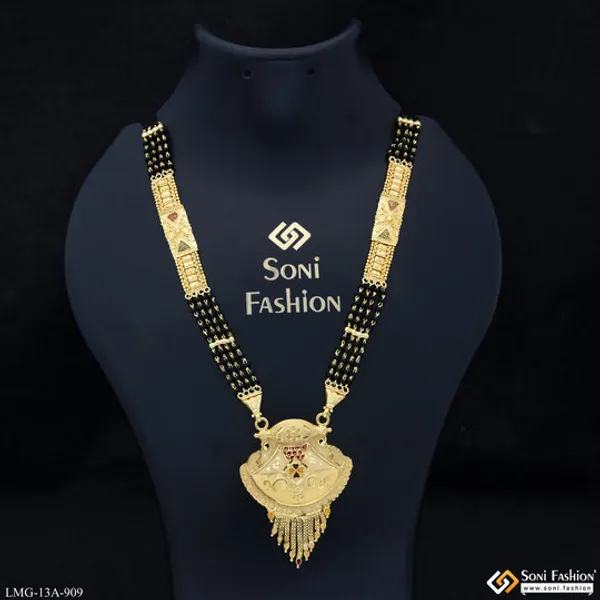4_Line_Best_Quality_Gold_Plated_Mangalsutra_For_Women_Style_A909