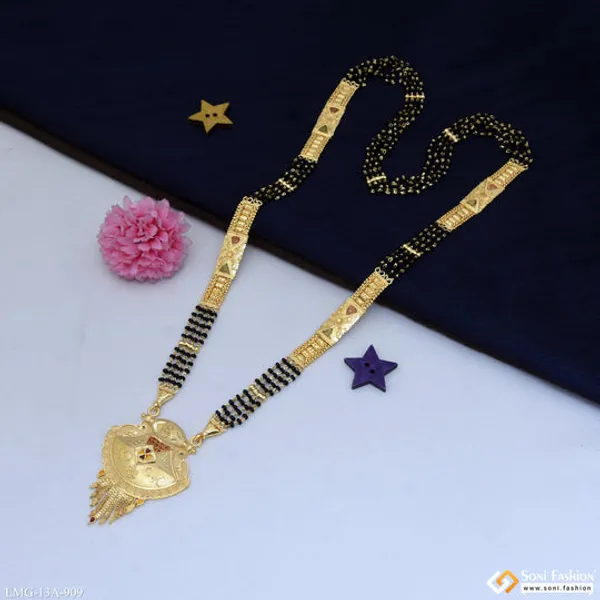 4_Line_Best_Quality_Gold_Plated_Mangalsutra_For_Women_Style_A909