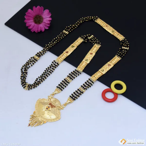 4_Line_Best_Quality_Gold_Plated_Mangalsutra_For_Women_Style_A909