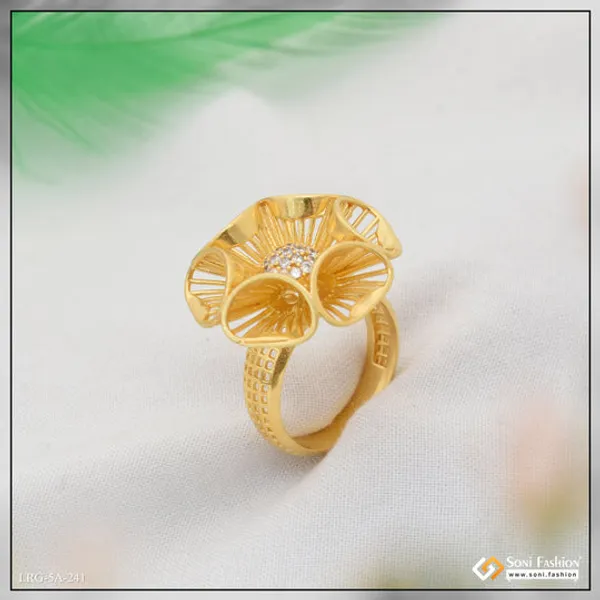 Floral_Beautiful_Design_Gold_Plated_Ring_For_Ladies_Style_A241