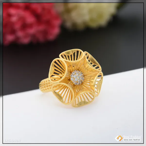 Floral_Beautiful_Design_Gold_Plated_Ring_For_Ladies_Style_A241