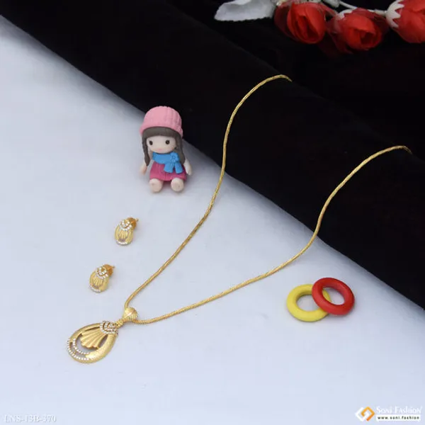 Decorative_Design_Gold_Plated_Necklace_Set_For_Women_Style_B370