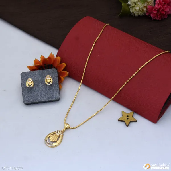 Decorative_Design_Gold_Plated_Necklace_Set_For_Women_Style_B370