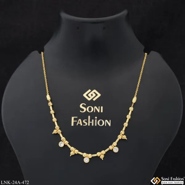 1_Gram_Gold_Plated_With_Diamond_Fancy_Design_Necklace_For_Ladies_Style_A472