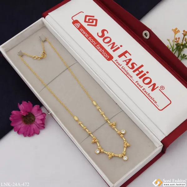 1_Gram_Gold_Plated_With_Diamond_Fancy_Design_Necklace_For_Ladies_Style_A472