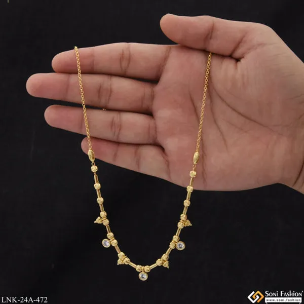 1_Gram_Gold_Plated_With_Diamond_Fancy_Design_Necklace_For_Ladies_Style_A472