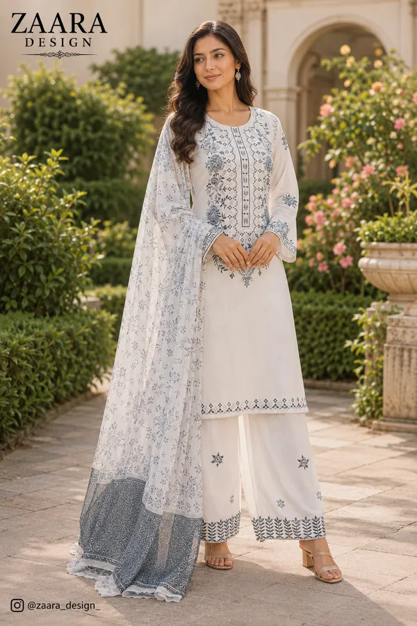 White_Lawn_Straight_Embroidered_Kurta_Set_For_Women
