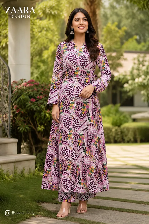Pink_Ice_Crepe_Relaxed_Printed_Maxi_Gown_For_Women