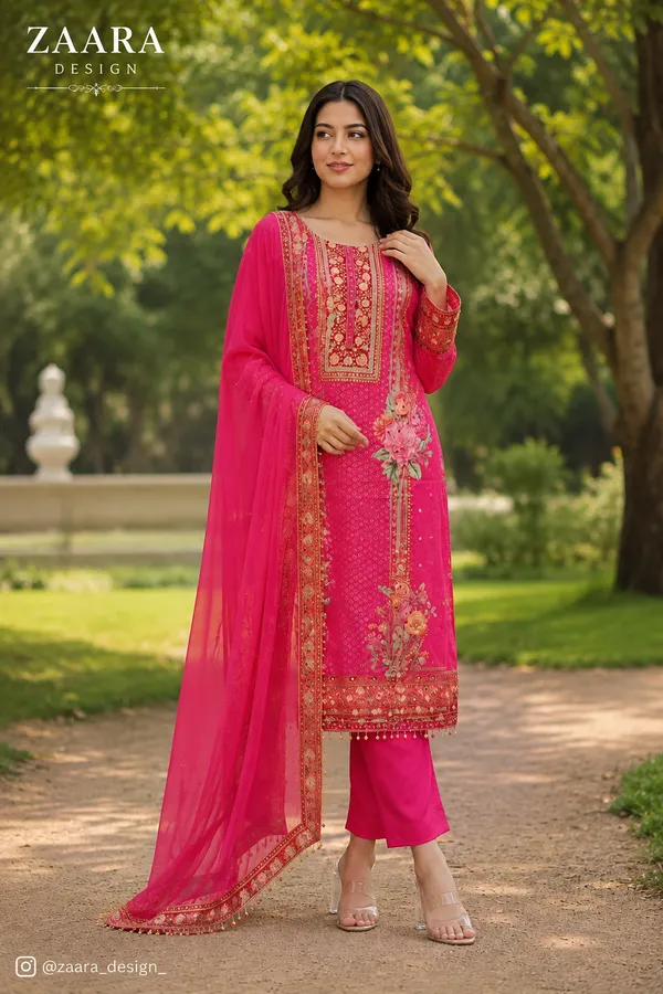 Pink_Crepe_Embroidered_Kurta_Set_For_Women