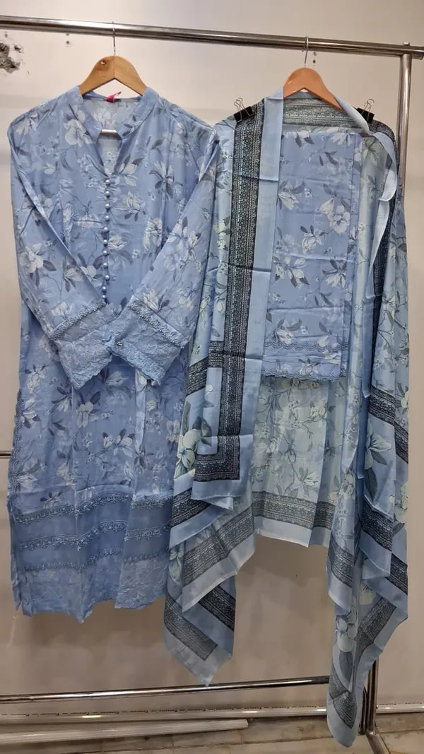 Light_Blue_Lawn_Straight_Floral_Print_Kurta_Set_For_Women