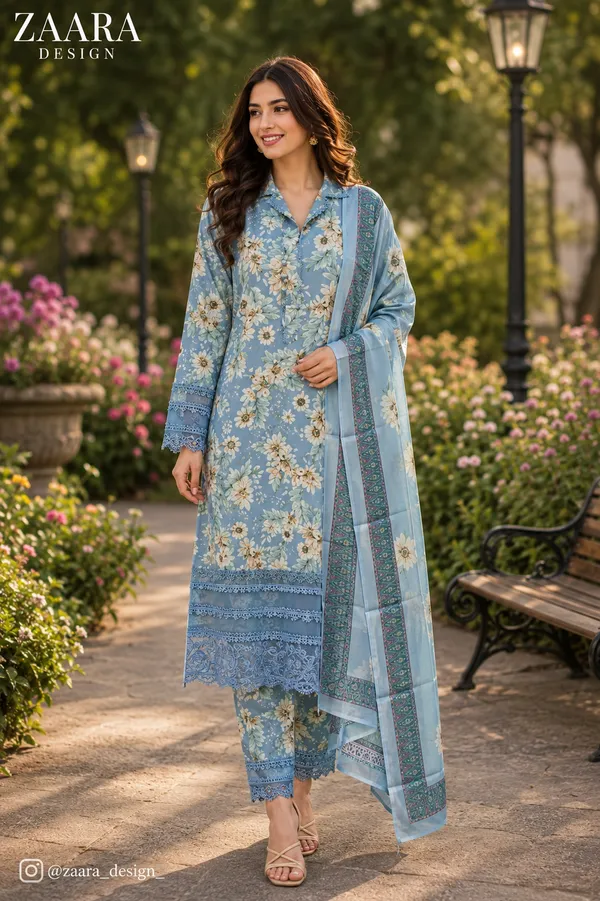 Blue_Lawn_Straight_Floral_Print_Kurta_Set_For_Women