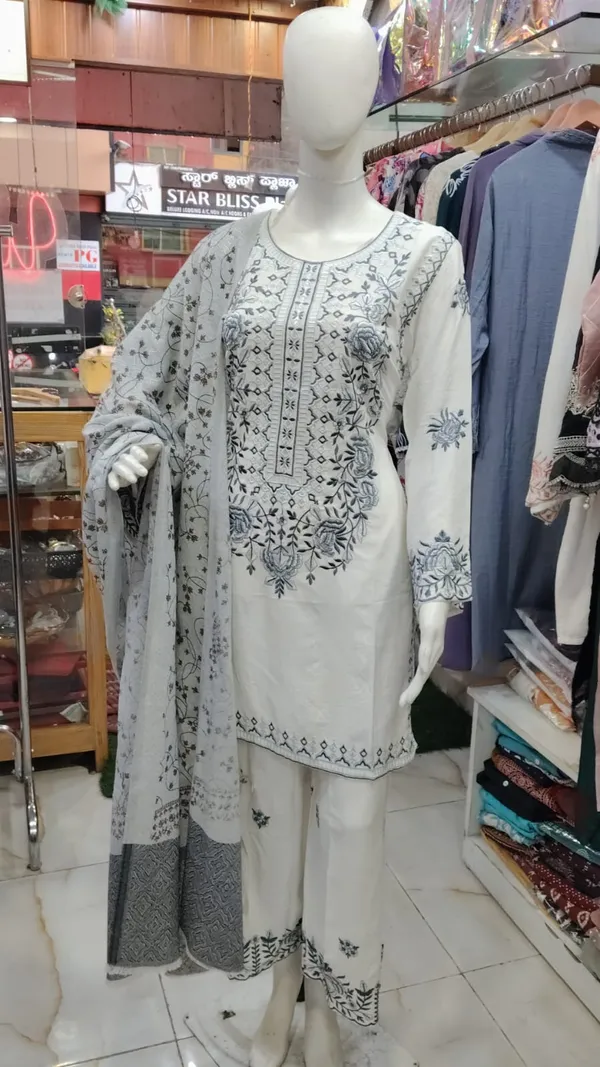 White_Lawn_Straight_Embroidered_Kurta_Set_For_Women