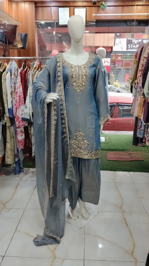 Blue_Shimar_Silk_Straight_Embroidered_Kurta_Set_For_Women