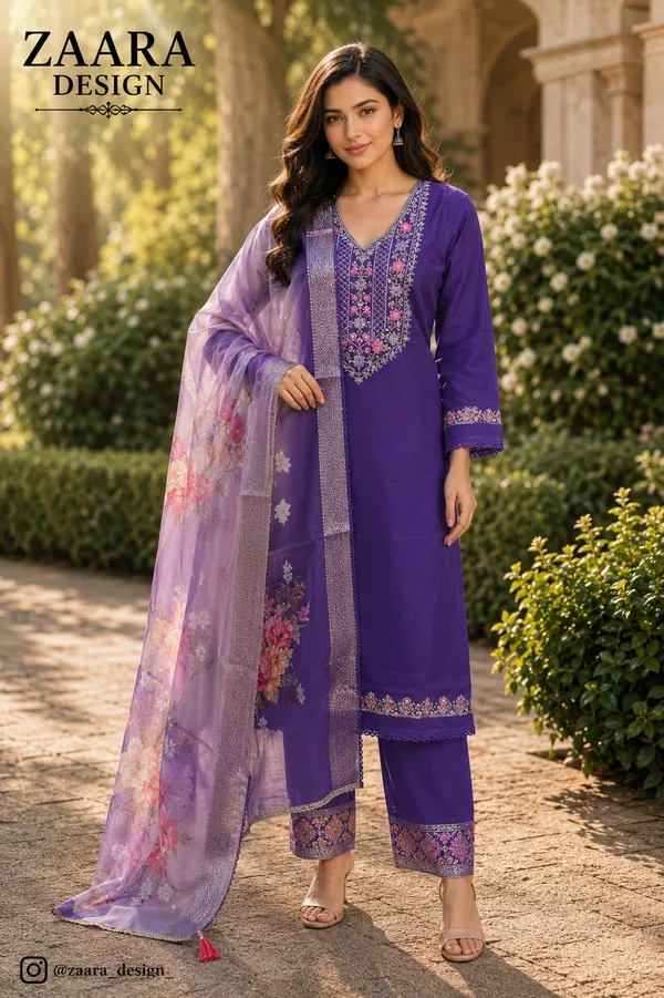 Purple_Crepe_Straight_Embroidered_Kurta_Set_For_Women