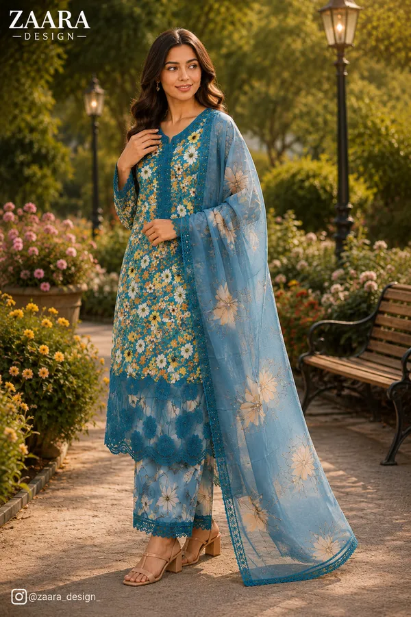 Blue_Lawn_Floral_Print_Embroidered_Salwar_Kurta_Set_For_Women